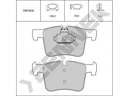Brake pads DBP0606