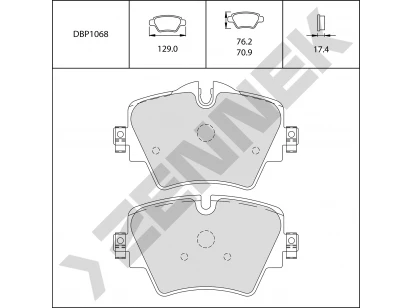 Brake pads DBP1068