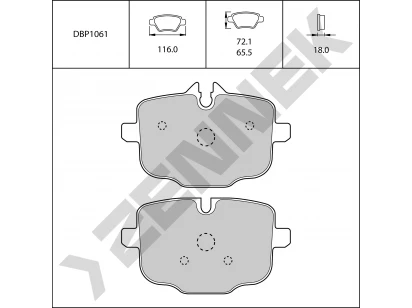 Brake pads DBP1061
