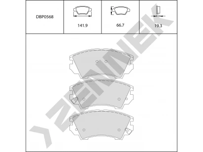 Brake pads DBP0568