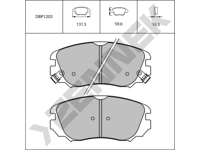 Brake pads DBP1203