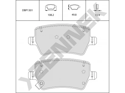 Brake pads DBP1301