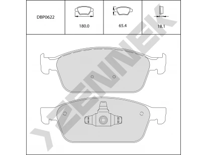 Brake pads DBP0622