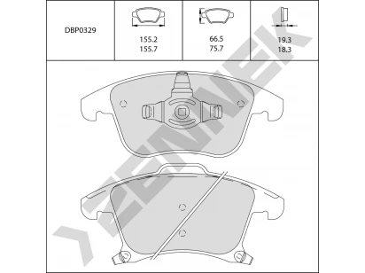 Brake pads DBP0329