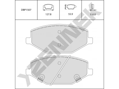 Brake pads DBP1507