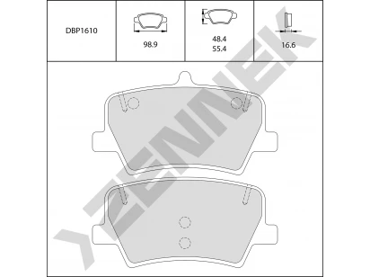 Brake pads DBP1610