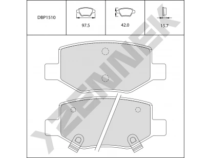 Brake pads DBP1510