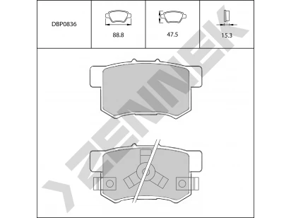 Brake pads DBP0836