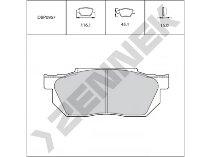 Brake pads DBP0957