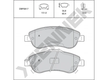 Brake pads DBP0817