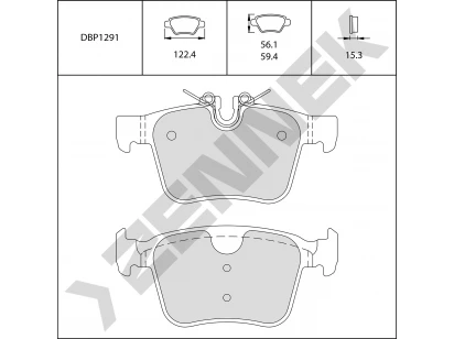 Brake pads DBP1291