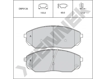 Brake pads DBP0126