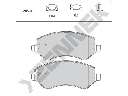 Brake pads DBP0231
