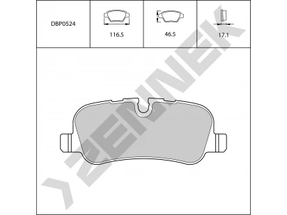 Brake pads DBP0524