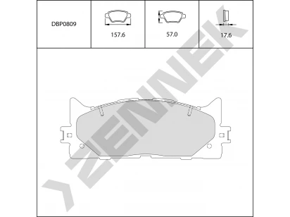 Brake pads DBP0809