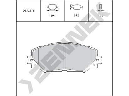 Brake pads DBP0313