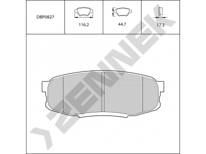 Brake pads DBP0827