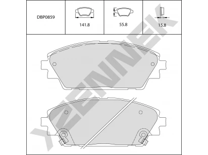 Brake pads DBP0859
