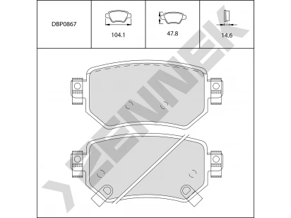 Brake pads DBP0867