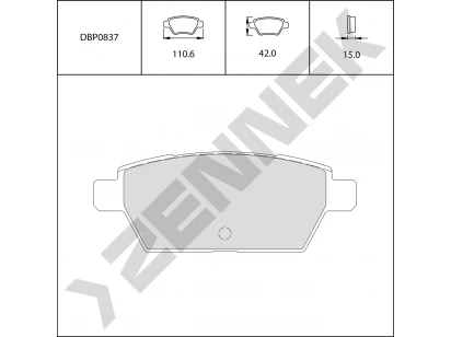 Brake pads DBP0837