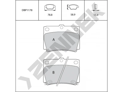 Brake pads DBP1178