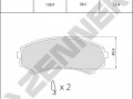 Brake pads DBP0738_4