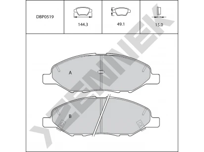 Brake pads DBP0519