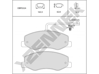 Brake pads DBP0324