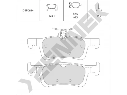 Brake pads DBP0634