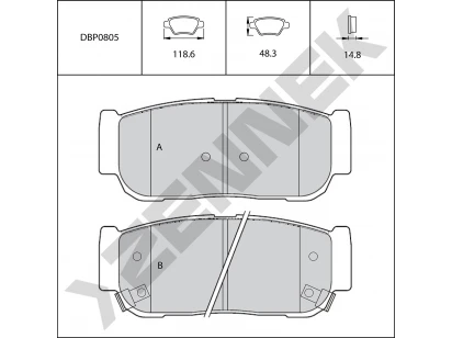 Brake pads DBP0805