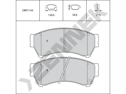 Brake pads DBP1144