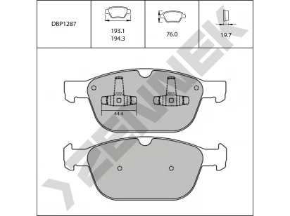 Brake pads DBP1287