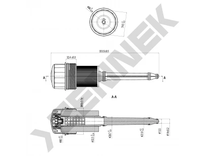 Oil filter housing cover DOC0005