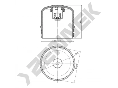 Oil filter housing cover DOC0009