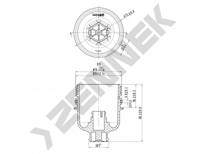 Oil filter housing cover DOC0011