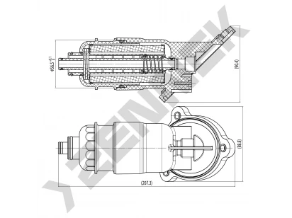 Oil filter housing cover DOC0012