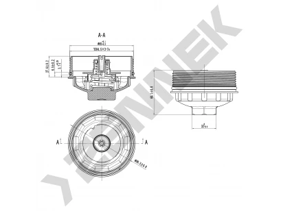 Oil filter housing cover DOC0019