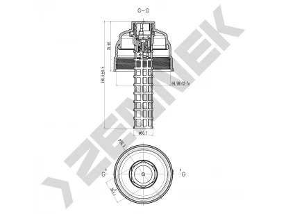 Oil filter housing cover DOC0025