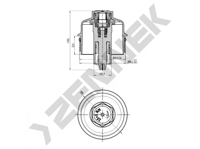 Oil filter housing cover DOC0030