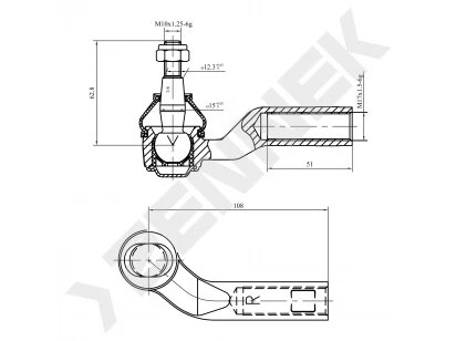 Tie rod end DTE0001