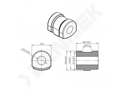Stabilizer bushing DSR0037