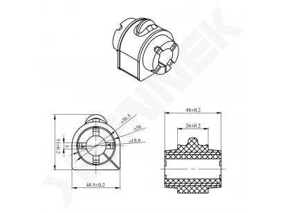 Stabilizer bushing DSR0054