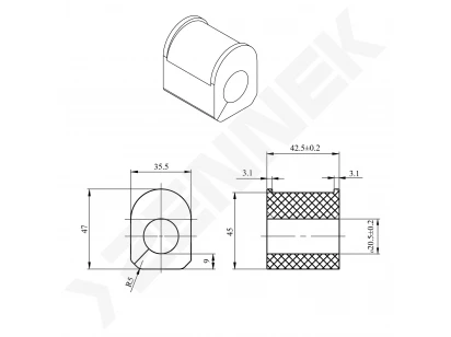 Stabilizer bushing DSR0009