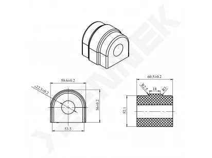 Stabilizer bushing DSR0030
