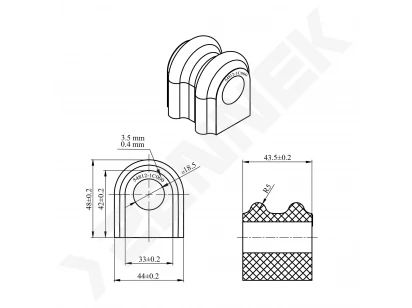 Stabilizer bushing DSR0012