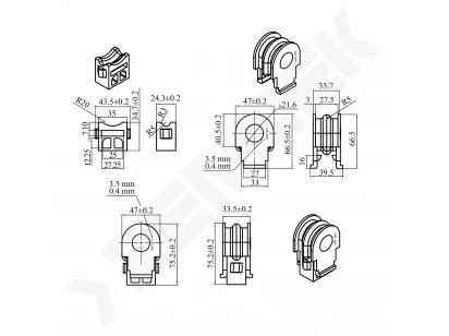 Stabilizer bushing DSR0006