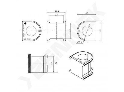 Stabilizer bushing DSR0003