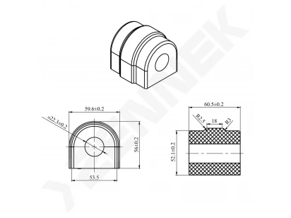 Stabilizer bushing DSR0044