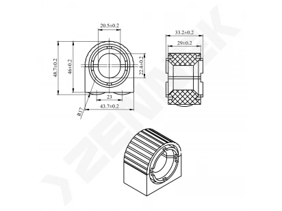 Stabilizer bushing DSR0043