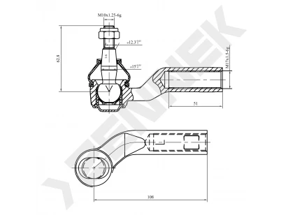 Tie rod end DTE0002